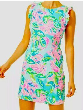 Lilly Pulitzer Vibrant Carmelisa Shift Dress Sz 8